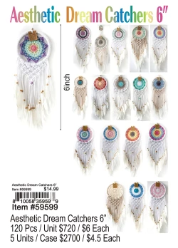 Aesthetic Dream Catchers 6 120 Pcs.